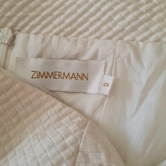 Women's size 0 'ZIMMERMANN' Gorgeous ivory silk blend strapless dress - EUC - Picture 3 of 4